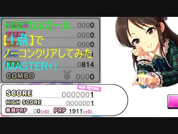 【デレステ】トロピカルガール【1点】でノーコンクリアしてみた(MASTER+)