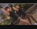 【DOAXVV】 ななみ　みさき　よむ　オフィスウェア　着崩れ　立ち　足組み