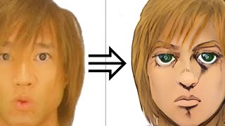 AIで拓也さんを「ジョジョ第5部 黄金の風」で活躍させる