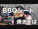 ダイソー「バーベキュー便利シート」で焼きそば作ってみました。