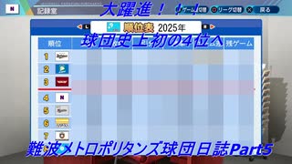難波メトロポリタンズ球団日誌Part5