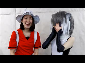 着ぐるみカワウソちゃんに踊ってもらった