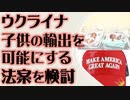 ウクライナ　子供の輸出を可能にする法案を検討