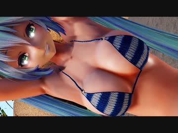 【MMD】ミクさんで VALENTI 【おっぱい】