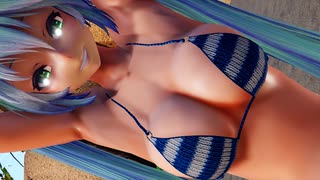 【MMD】ミクさんで VALENTI 【おっぱい】