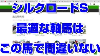 【競馬予想TV】シルクロードステークス2022 最終結論 最適な軸馬はこの馬で間違いない 根岸ステークス【武豊tv ルメール】