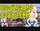 【韓国の反応】輸出額が過去最高とか言っていた韓国で、貿易赤字も過去最高になっていた事が判明【世界の〇〇にゅーす】