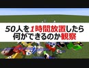 50人を１時間サーバーで放置したら何が起こるか検証してみた -マインクラフト【KUN】