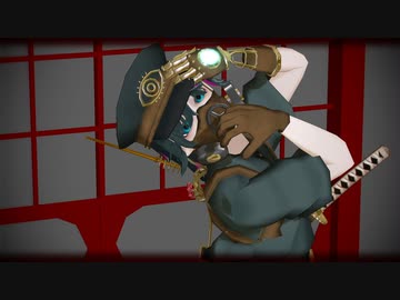 【MMDオリキャラ】和装サイボーグおまわりさん【モデル配布】