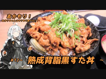 あかもり！#12～熟成背脂黒すた丼～【伝説のすた丼屋】