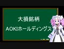 大損銘柄、AOKIホールディングス