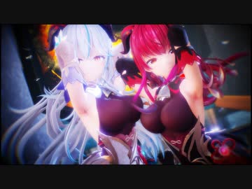 【MMD /紳士向け】ラミマリがコスプレして揺らすだけ【H〇loLive】