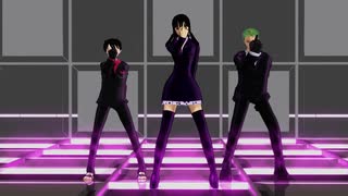 【MMDワンピ】ロビン、ルフィ、ゾロに「J.u.s.t. .D.a.n.c.e」踊って貰った