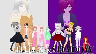 【オリキャラMMD】オリキャラ12人でBadApple!!