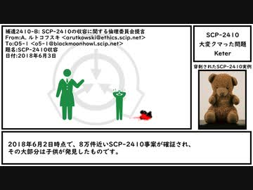 【ゆっくり紹介】SCP-2410【大変クマった問題】