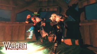 【Valheim】新しい就寝方法を習得して使ってなかったスキル・武器(フロスナー・ヤマアラシ・悪臭玉・戦斧)で遊ぶ【実況プレイ #37】