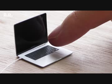 【DIY ミニチュア】ノートパソコン 1/12サイズを一から作ってみた | フルスクラッチ