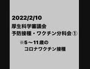 2022/2/10  厚生科学審議会 (予防接種・ワクチン分科会)①
