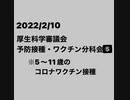 2022/2/10  厚生科学審議会 (予防接種・ワクチン分科会)⑤
