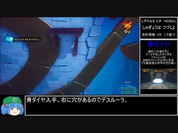 【RTA】クラッシュバンディクー4 とんでもマルチバース All Clear Gems  3時間33分54秒 part2