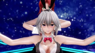 【東方MMD】 美鈴と咲夜で pinklady「サウスポー」1080P