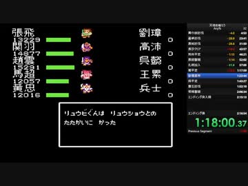 【FC】天地を喰らう1　RTA　世界新記録更新証明動画　2:14:47(申請中)ニコ生RTA基準タイム2:16:28