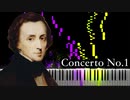 【ショパン】ピアノ協奏曲第1番第3楽章ピアノソロ編曲 - Op.11 -【Synthesia/ピアノ】