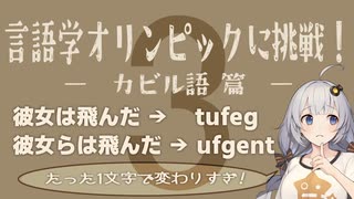 【カビル語】言語学オリンピックの問題に挑戦！Part3【言語のパズル】