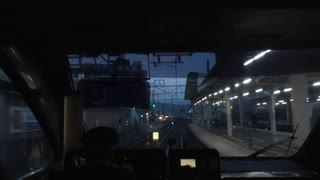 【夕景】【前面展望】特急スーパーはくと10号 大阪→京都【夜景】