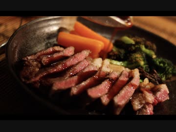 【深夜のステーキ】酒飲みが肉をビールで流し込むそうです