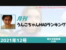 月刊うんこちゃんMADランキング 2021年12月号(仮)
