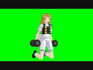 バレンタインデーの前日に運動する魔理沙GB