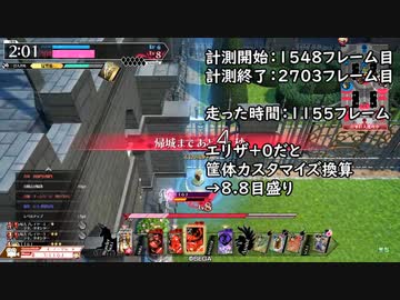 【WLW】エリザ+0の場合のスピード検証（と多少のネタ）