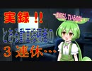 実録！とある動画投稿者の3連休…ずんだもんが教えてやるのだ！