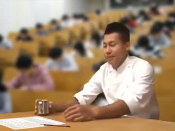 受験本番で緊張してしまい時間配分をミスっちゃった中野くん