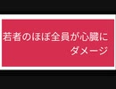 若者のほぼ全員が心臓にダメージ