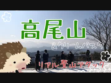 【リアル登山アタック】雪の高尾山_1:00【ゆっくり】