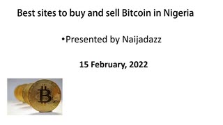 Best sites To buy and sell Bitcoin in Nigeria