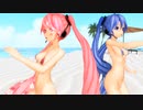 [MMD] CALL ME CALL ME [つみ式雪ミク][つみ式桜ミク]