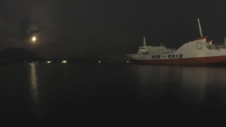 ある日の桜島（その３１６）＜朧月夜なので早送り動画にした～令和４年２月の満月（スノームーン）＞