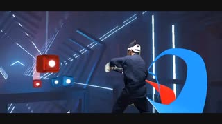 【カサブタ】【Beat Saber Darth Maul】ビートセイバー、quest2だけでプレイする物理分離ダスモ（ダースモールプレイ）MR動画