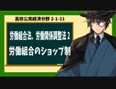 高校公民経済分野2-1-11／労働三法（労働組合法、労働関係調整法）2／労働組合の形態（ショップ制）
