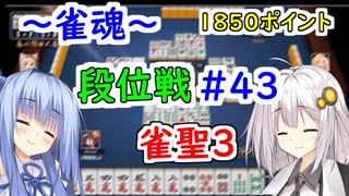 【雀魂】雀魂で魂天を成し遂げるまで＃４３【VOICEROID実況】