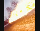 ホモと見る　ドローンで撮影した火炎放射器
