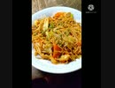 焼きそばに青実山椒いけーる感動してうるうる焼きそば違った泣きそだ