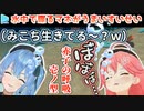 水中で喋るマネが凄いすいせいとただの溺れる赤子なみこ