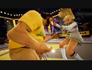 [鉄拳7 ryona]厳竜が女性キャラとスモウをとる