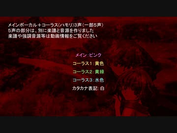 ツバサ・クロニクル「A song of storm and fire」のボーカル(コーラス付)譜