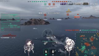 【WoWs】少数側の戦艦の立ち回り【アリミリ実況】