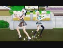 【Ray-mmd】シロちゃんとミライアカリが空き地でBURNING